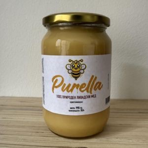 Кристализиран мед Purella во стаклена тегла – 100% природен